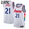 Dres Philadelphia 76ers Joel Embiid Nike 2024-25 City Edition Bijela Swingman - Dječji